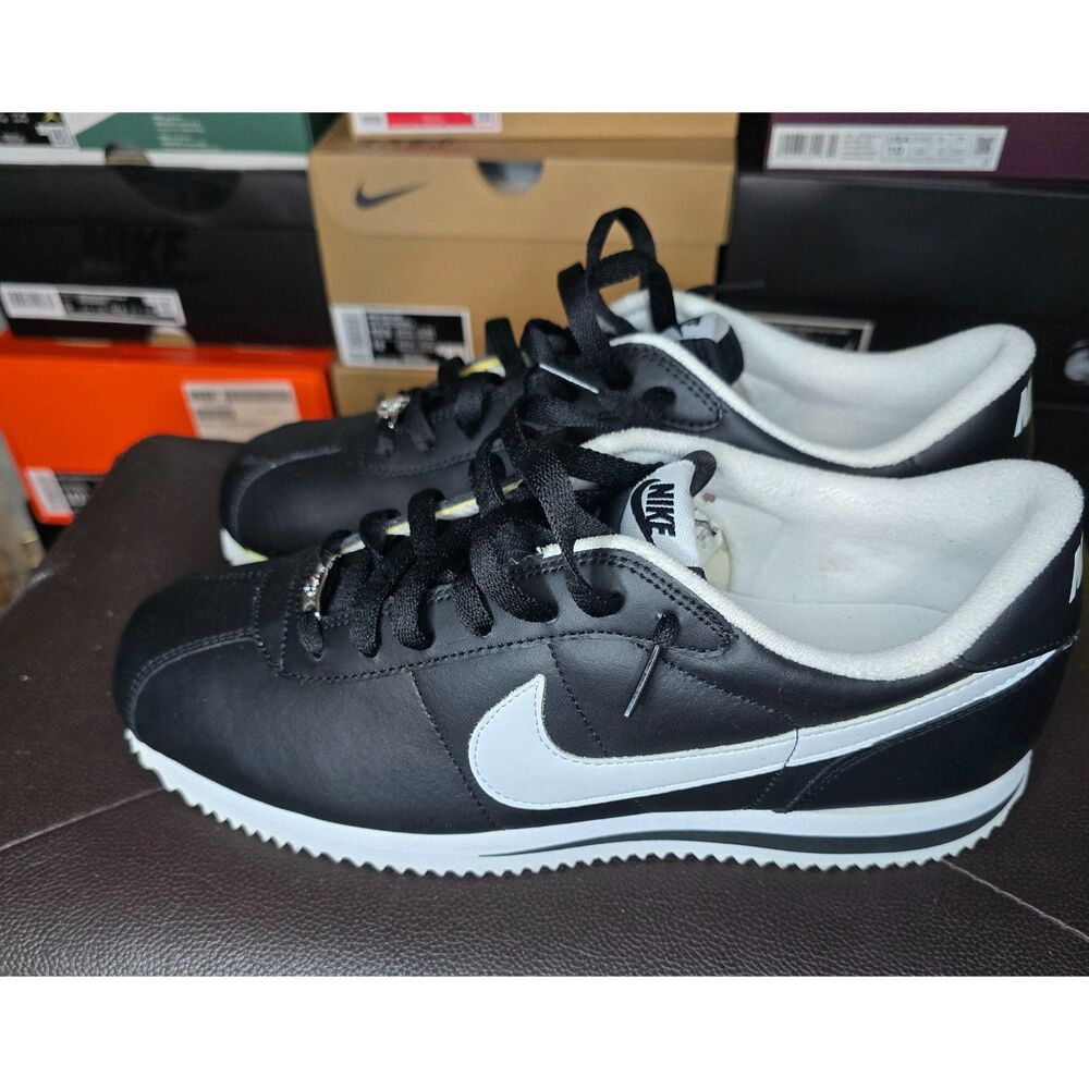 Nike Cortez Basic Leather '06 Black White 316418-012 Men’s Size 10 OG Box